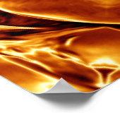 Elegant Gold Copper kerstster Poster (Hoek)