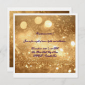 Elegant Gold Countdown New Year 2025 Invitation  (Devant / Derrière)