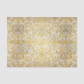Elegant Gold Damask Pattern Tissuepapier (Voorkant)