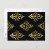 Elegant Gold Decoration Briefkaart (Voorkant / Achterkant)