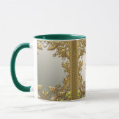 Elegant Gold Decorative Floral Mug Mok (Links)