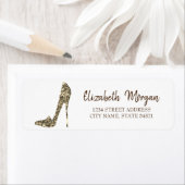 Elegant, Gold Diamond High Heels Adres Label (Insitu)