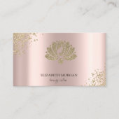 Elegant Gold Diamonds Lotus Roos Gold Beauty Salon Visitekaartje (Voorkant)