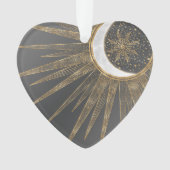 Elegant Gold Doodles Sun Moon Mandala Design (devant)