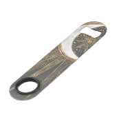 Elegant Gold Doodles Sun Moon Mandala Design (Devant angulaire)