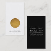 Elegant Gold Dot Visitekaartje (Voorkant / Achterkant)