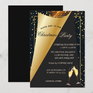 Elegant Gold Dots Company Kerstfeest Kaart
