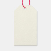 Elegant Gold Dove Heilige Rosary  Rozen Cadeaulabel (Achterkant)