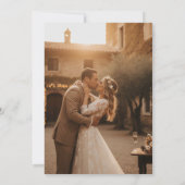 Elegant Gold Dove Save The Date Card (Dos)