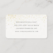 Elegant Gold Dust Visitekaartje (Achterkant)