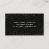 Elegant Gold Dust Visitekaartje (Achterkant)