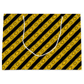 Elegant Gold en Black Birthday Groot Cadeauzakje (Voorkant)