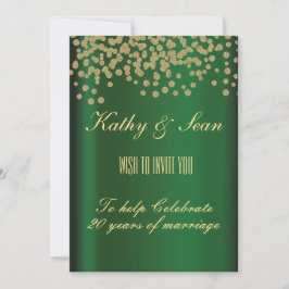 Elegant Gold en Emerald Kaart