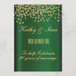 Elegant Gold en Emerald Kaart