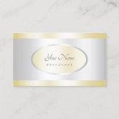 Elegant Gold- en Silver Effect Design Professional Visitekaartje (Voorkant)