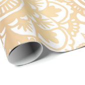 Elegant Gold en White Mandala Pattern Cadeaupapier (Rol Hoek)