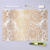 Elegant Gold en White Mandala Pattern Tissuepapier (Craft)