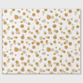 Elegant Gold en witte kerst  Cadeaupapier (Vlak)