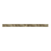 Elegant Gold en zwart faux Glitter Art Deco Patroo Lint (Voorkant)