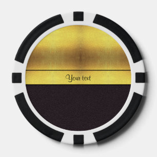 Elegant Gold en zwart Pokerchips