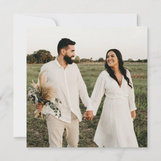 Elegant Gold Engagement Carré Invitation (Dos)