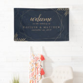 Elegant Gold Eucalyptus Geometric Wedding Party Spandoek (Insitu)