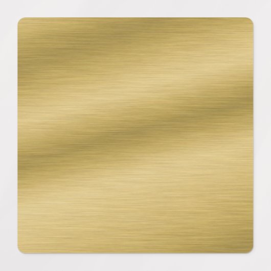 Elegant Gold Faux, geborsteld metaal Labels (Design 1)