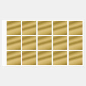 Elegant Gold Faux, geborsteld metaal Labels (Vel)