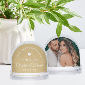 Elegant Gold First Christmas Photo Keepsake