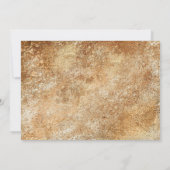 Elegant Gold Floral Kantoor kerstfeest Kaart (Achterkant)