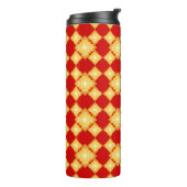 Elegant Gold Floral Thermosbeker (Gedraaid links)