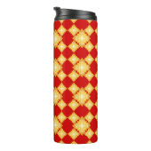 Elegant Gold Floral Thermosbeker (Geroteerd rechts)