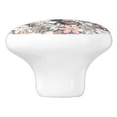 Elegant Gold florroze gradiënt Glitter Afbeelding Keramische Knop (Zijkant)