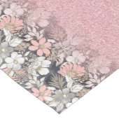 Elegant Gold florroze gradiënt Glitter Afbeelding Korte Tafelloper (Hoek)