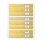 Elegant Gold Foil bedrukt Omwikkelbaar Adreslabel (Vel)