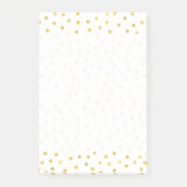 Elegant Gold Foil Confetti Stippen Post-it® Notes (Voorkant)
