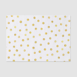 Elegant Gold Foil Confetti Stippen Tissuepapier