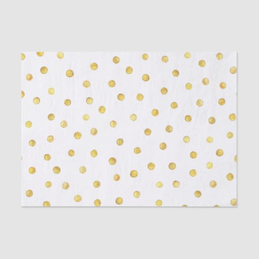 Elegant Gold Foil Confetti Stippen Tissuepapier (Voorkant)