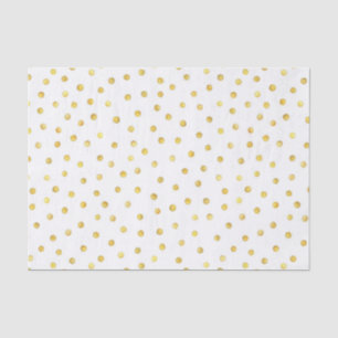 Elegant Gold Foil Confetti Stippen Tissuepapier