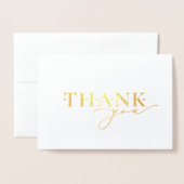 Elegant Gold Foil Hartelijk dank voor uw script He Folie Kaarten (Voorkant met envelop)