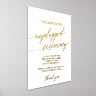 Elegant Gold Foil-kalligrafie niet-aangesloten Cer Folie Afdrukken