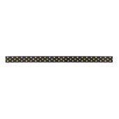 Elegant Gold Foil Polka Dot Pattern - Gold & Black Lint (Voorkant)