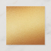 Elegant Gold Foil Script Foto RSVP Informatiekaartje (Achterkant)