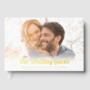 Elegant Gold Foil Script Mariage photo