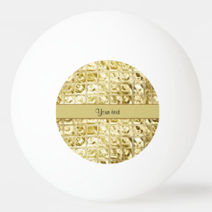 Elegant Gold Foil Squares Pingpongballen