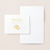 Elegant Gold Foil Weddenschap Hartelijk dank Folie Kaarten (Display)
