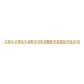 Elegant Gold Foil Zigzag Stripes Chevron Pattern Lint (Voorkant)