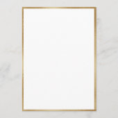 Elegant Gold Foilage Waterverf Script Kaart (Achterkant)