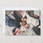 Elegant Gold-fotokerst Feestdagenkaart (Achterkant)