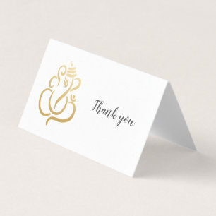 Elegant Gold Ganesh/ Indian God Kaart